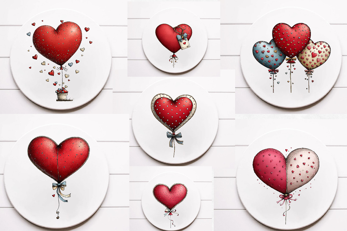 Valentine Heart Ballon clipart, an Illustration by Designworld (Photo 6 of 6)