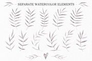 TROPICAL SHADOWS Watercolor Pack, an Illustration by Yashroom (Thumbnail 5 of 5)