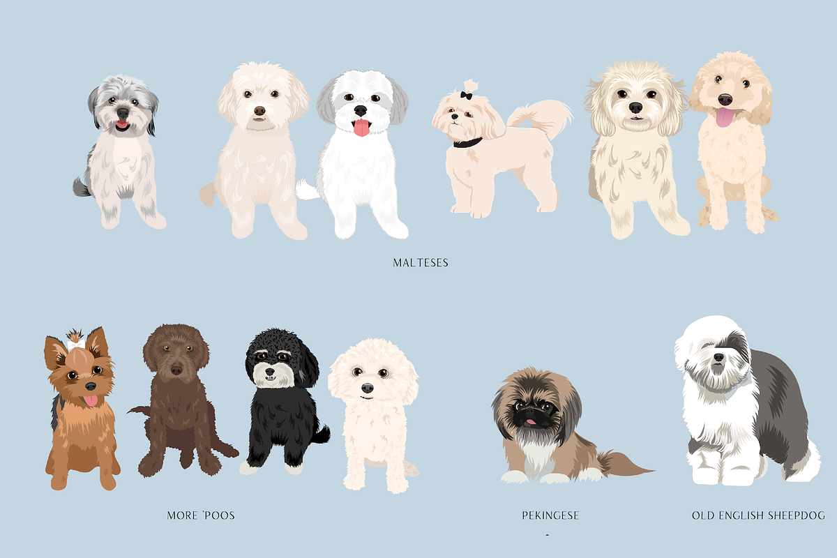 140 Detailed Dogs Clip Art Bundle, an Illustration by Putnam Road Art (Photo 5 of 12)