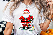 Christmas jolly Santa Claus lights P, an Illustration by Sublimation Artist (Thumbnail 4 of 9)