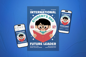 International Student's Day Flyer, a Flyer Template by The Good Store