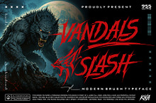 Vandals Slash Typeface