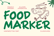 Food Marker - Handwritten Food Font, a Handwritten Font by Illushvara Design (Thumbnail 1 of 10)