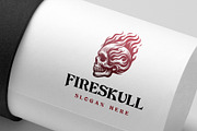 Fire Skull Logo, a Branding & Logo Template by Pixes (Thumbnail 2 of 2)