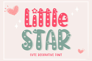 Little Star - Cute Display Font