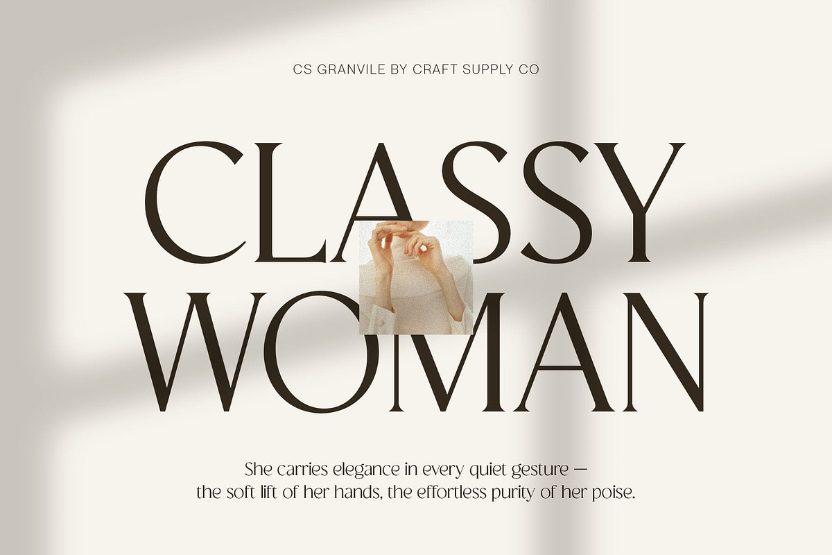 CS Granvile – Elegant Serif Font, a Serif Font by Craft Supply Co. (Photo 3 of 8)