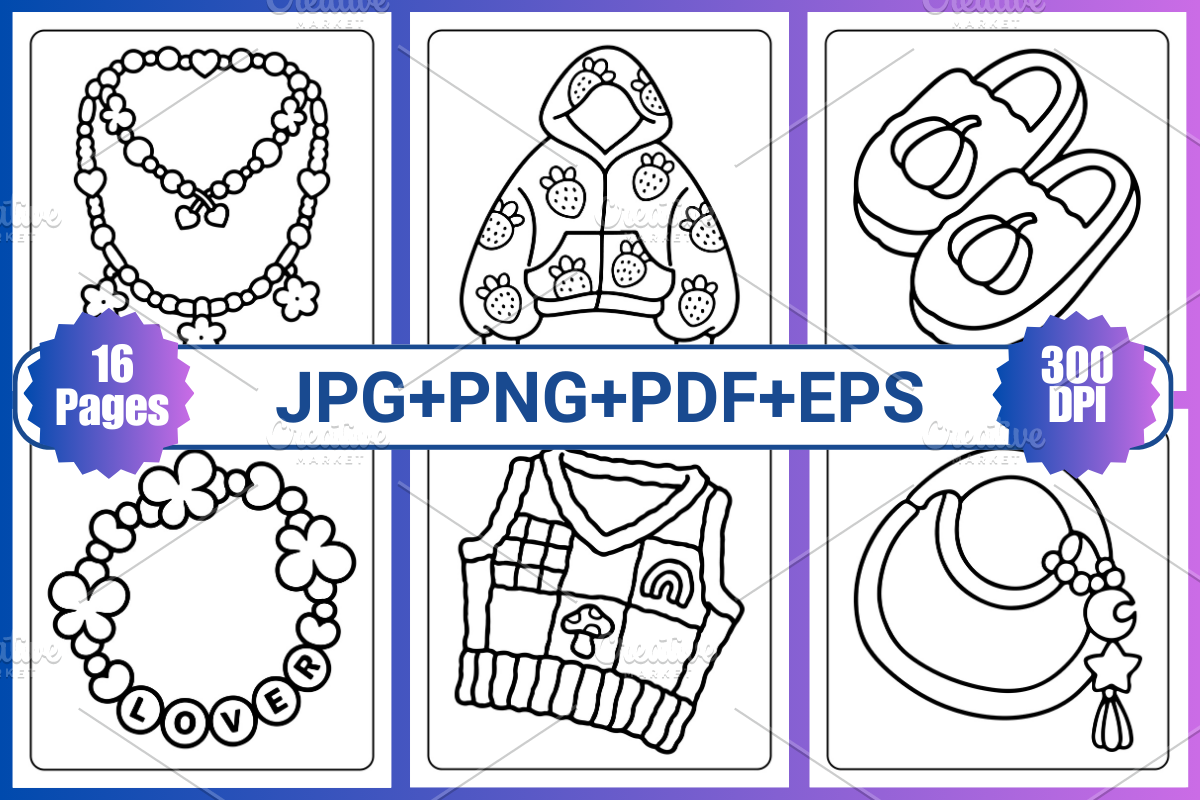 Fashion Vibes Coloring Book, a Decorative Illustration by Coco Bloom (Photo 2 of 4)