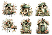 Whimsical Spring Birdhouse Clipart, an Illustration by Daily.Designs (Thumbnail 3 of 8)