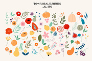 FLORAL GARDEN - clipart collection, a Texture Illustration by Spark Studio Brushes (Thumbnail 5 of 7)
