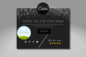 Thank You Order Card | Canva, a Card Template by tahananeart