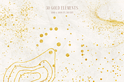 Watercolor Shapes and Gold Overlays, a Texture Graphic by Minky Moo Creations (Thumbnail 4 of 19)