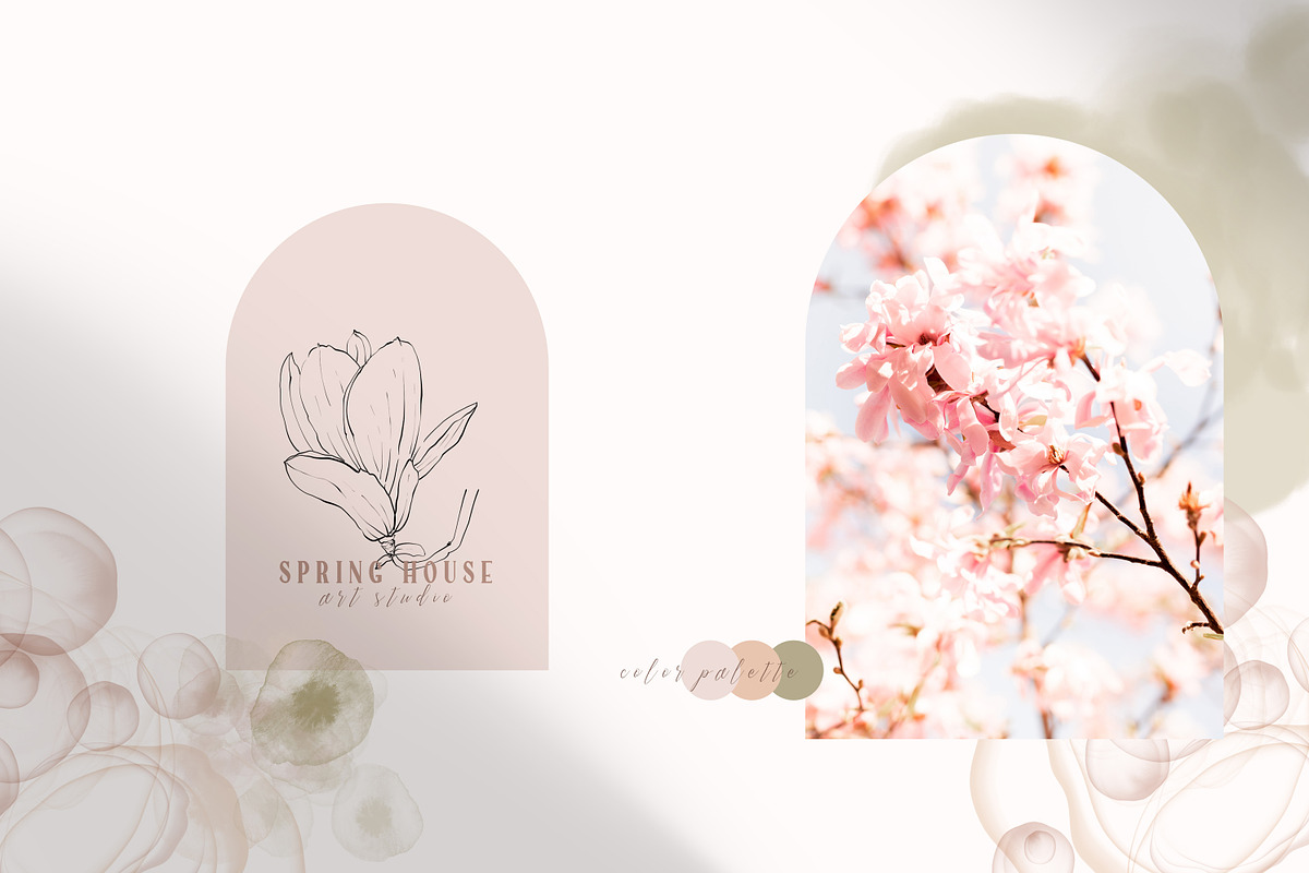 Magnolia Line Art collection, a Texture Illustration by Tiana Geo (Photo 8 of 16)