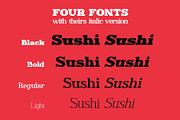 Ronald Gunfire Serif Font Family, a Slab Serif Font by Sentavio (Thumbnail 2 of 12)