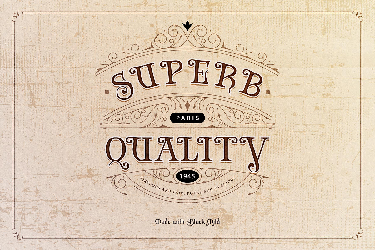 Black Mild Typeface, a Blackletter Font by alit design (Photo 14 of 15)