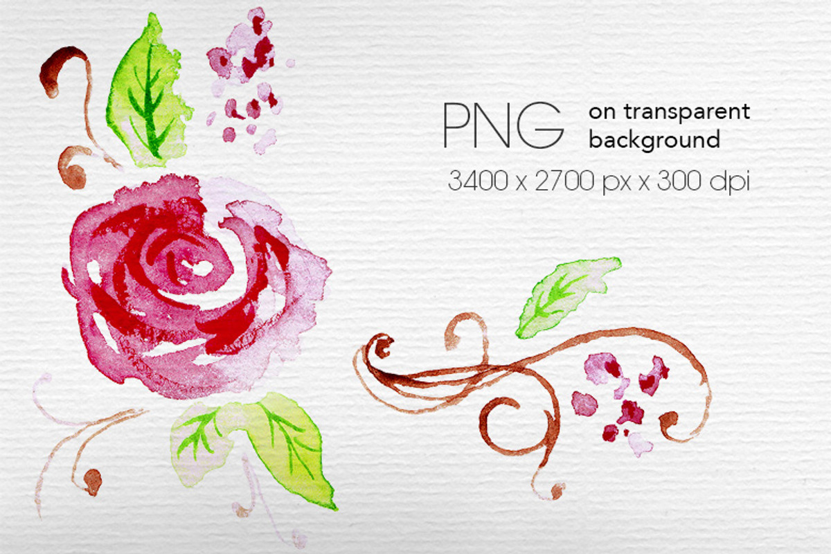 Set of watercolor flowers, a Decorative Illustration by ARSCOR (Photo 7 of 11)