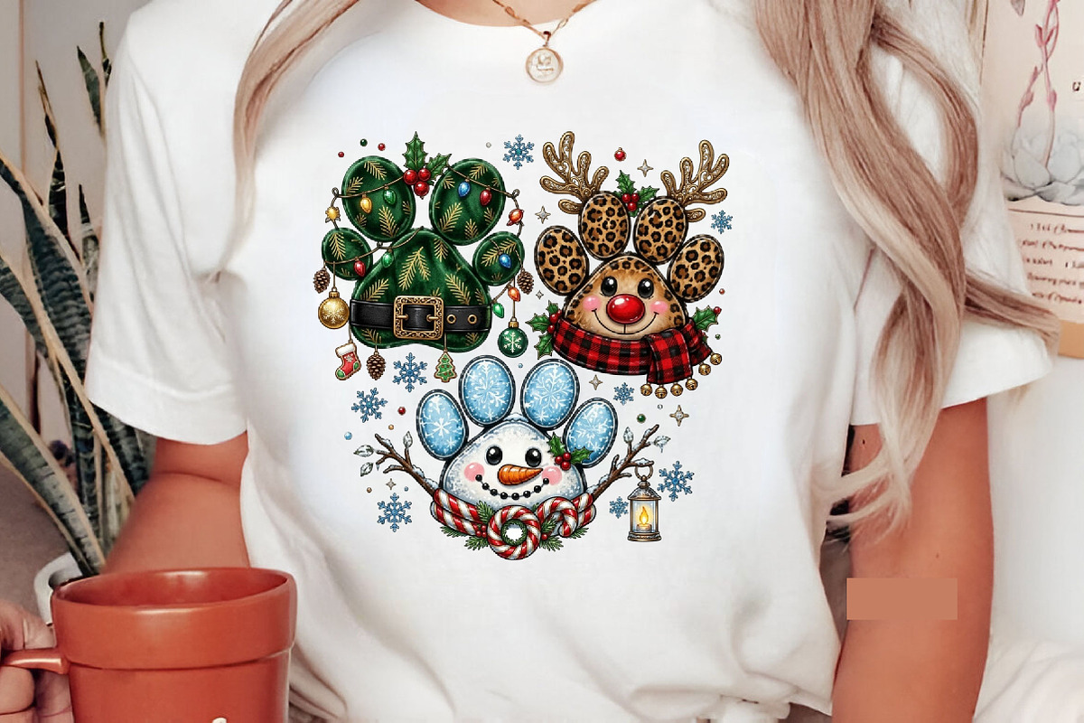 Christmas Paws Png Design, a Seasonal Illustration by Designking (Photo 5 of 12)