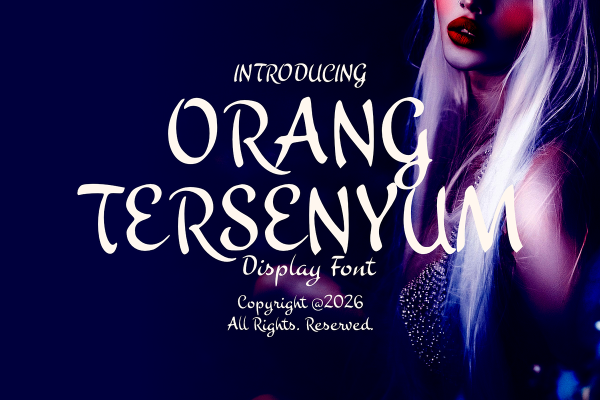 Orang Tersenyum Script Playful Font, a Handwritten Font by mesuka (Photo 1 of 5)