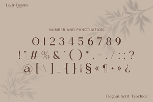 Lady Bloom Serif Font