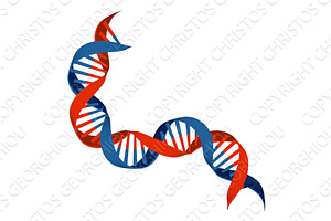 DNA Double Helix Gene Genetic, an Illustration by Christos Georghiou