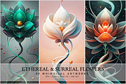 Ethereal and Surreal Flowers, a Decorative Illustration by Digital Art Creations (Thumbnail 3 of 7)