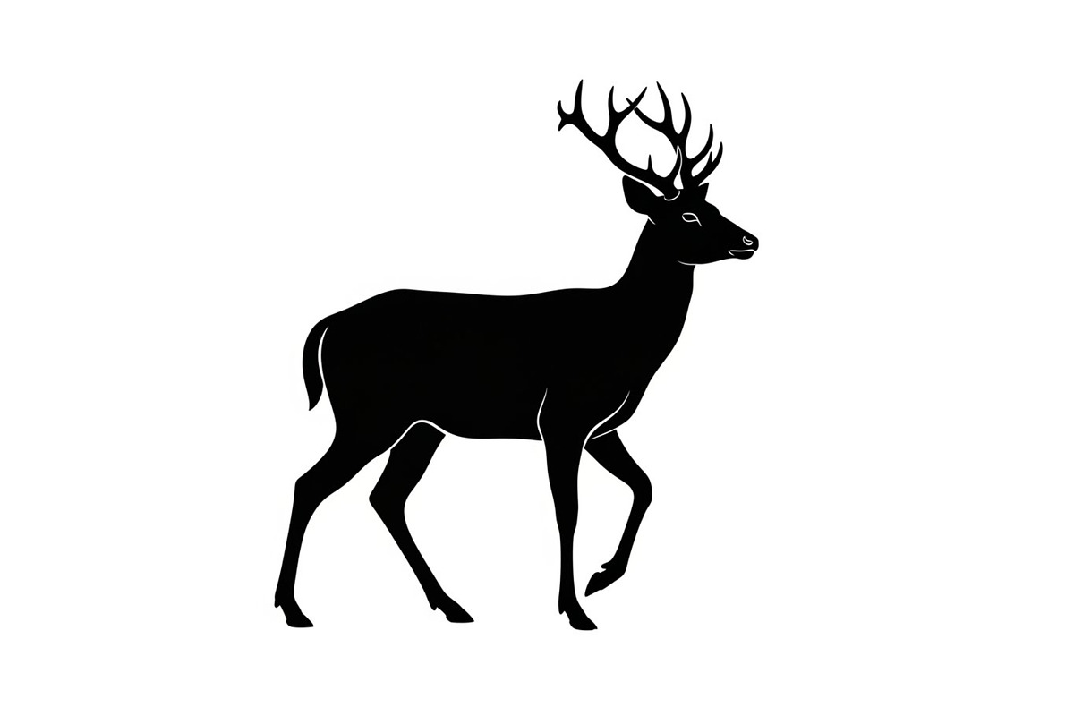 Majestic Deer & Stag Silhouette Bund, an Illustration by jahid234 (Photo 12 of 41)