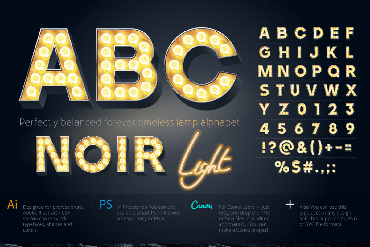 Old lamp alphabet preview 8