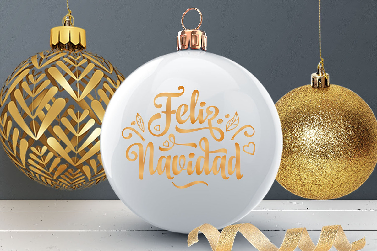 Feliz Navidad svg Spanish Christmas, an Object Graphic by Zoya Miller (Photo 9 of 11)