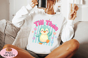 Till Then Penguin Last Day of School, a Seasonal Illustration by Daily.Designs (Thumbnail 4 of 5)