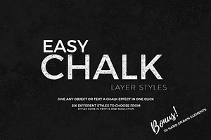 Easy Chalk Layer Styles