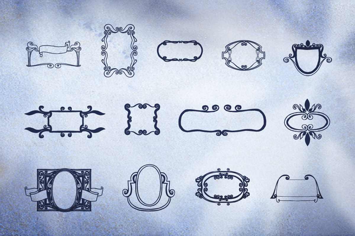 Blue Goblet Frames and Vignettes 2 preview 5