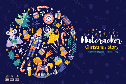 Nutcracker. Magical Christmas story.