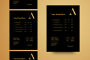 GOLD STATIONERY TEMPLATE, a Stationery Template by Meknya (Thumbnail 2 of 4)