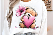 Whimsical Valentine's Day Clipart, an Illustration by SinaCreation (Thumbnail 5 of 11)
