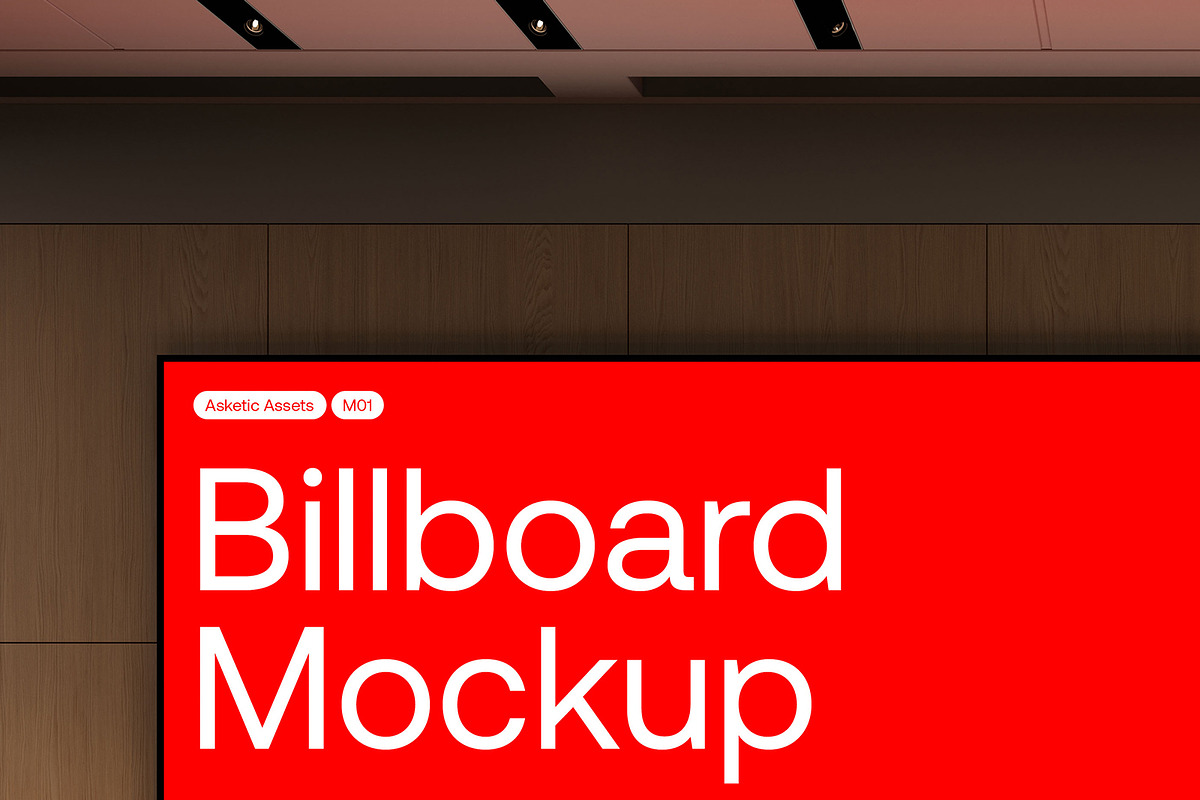 Large Screen Mockup M01, an Advertising Mockup by Asketic (Photo 5 of 6)
