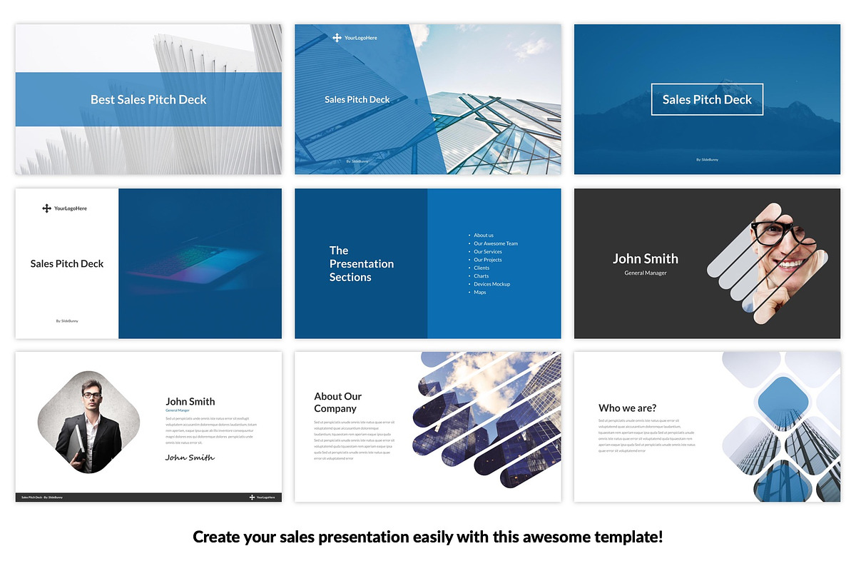 Best Sales Pitch Deck Google Slides, a Presentation Template by SlideBunny (Photo 4 of 21)