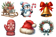Christmas Clipart Bundle, an Illustration by Daily.Designs (Thumbnail 5 of 5)