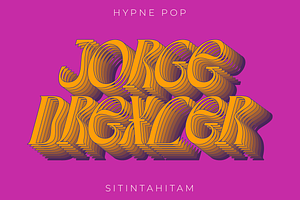 Hypne Pop Display Font