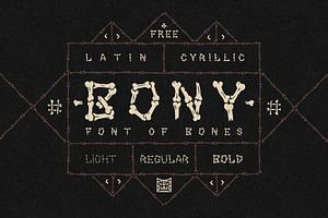 BONY | Font Of Bones, a Sans Serif Font by 2DFUNS