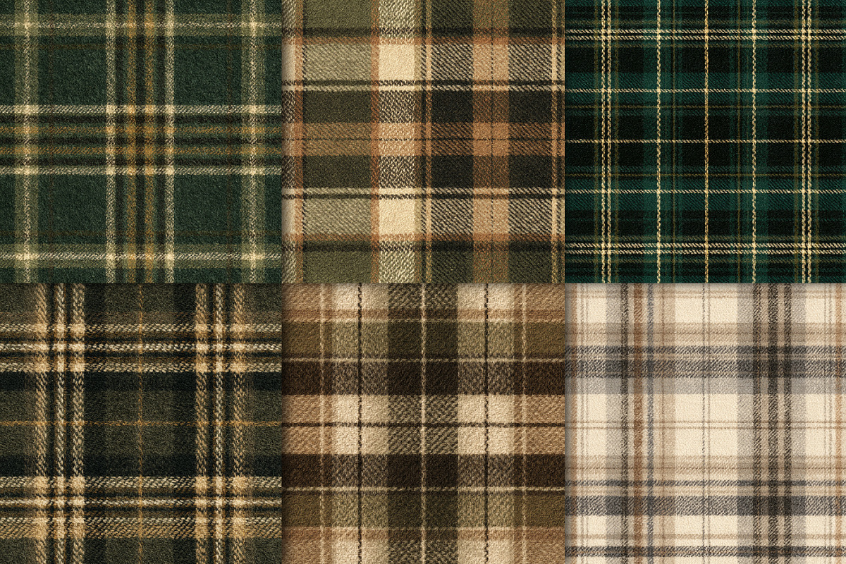 Heritage Tweed Digital Papers, a Pattern Graphic by Black Bird Studio (Photo 3 of 6)