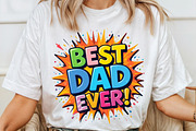 Happy Father’s Day in Pop Art Style, an Illustration by SinaCreation (Thumbnail 2 of 7)