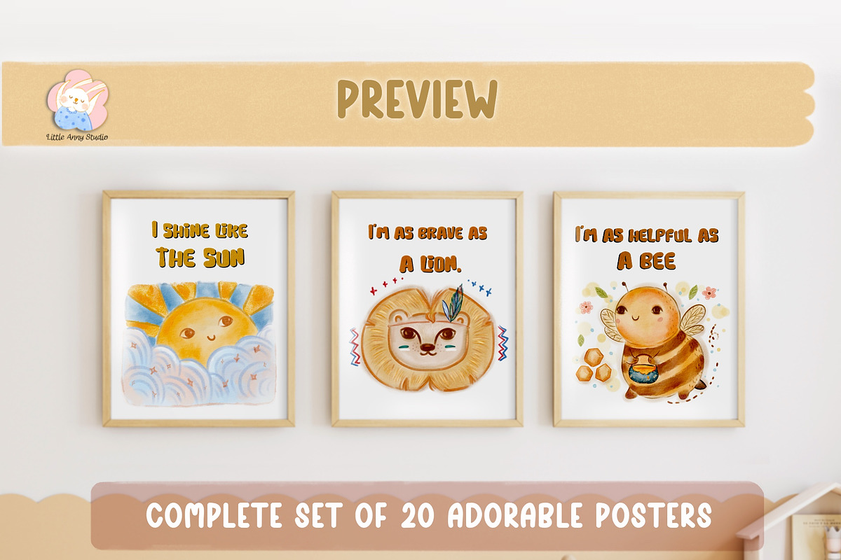 20 Positive Affirmation Posters preview 3