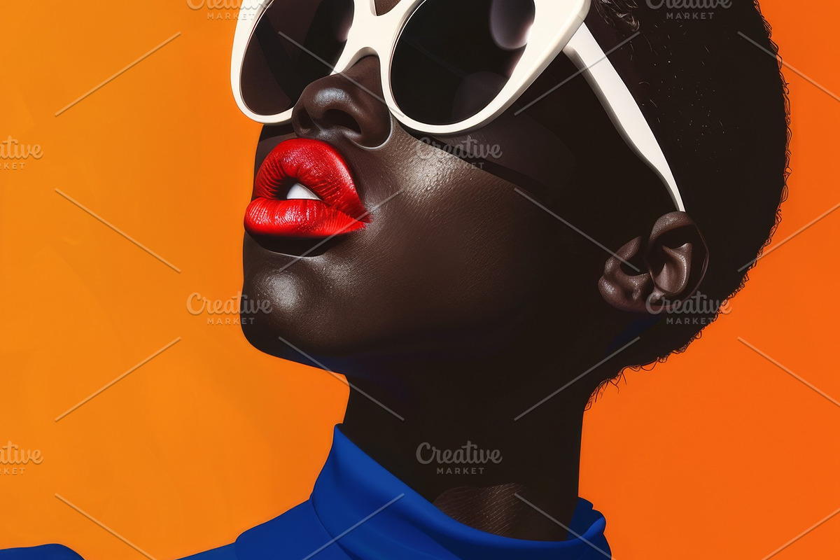 109 Fashion models in sunglasses, a Beauty & Fashion Photo by Handmadefont (Photo 14 of 113)