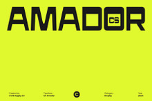 CS Amador – Reverse Contrast Font