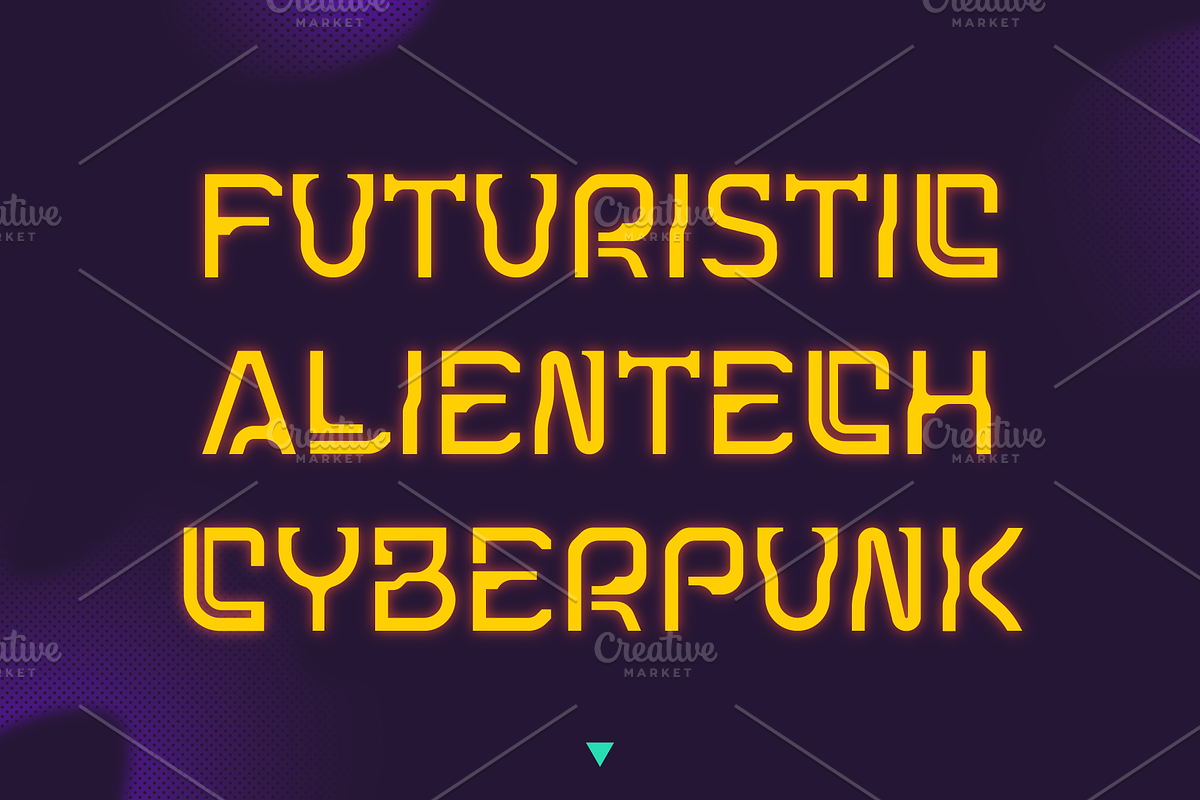 HyprGlyph Font, a Font by Cosmontium (Photo 2 of 2)