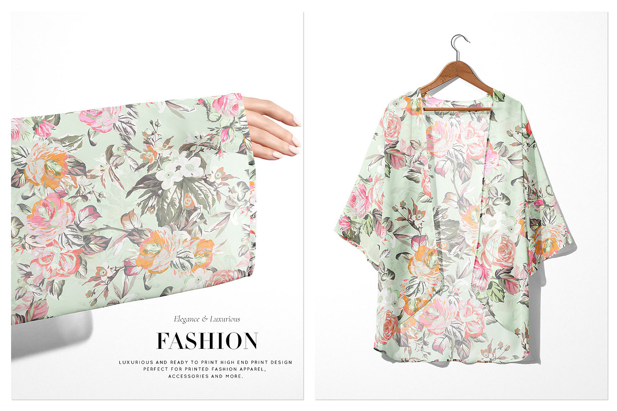 Autumn Rose Prints & Motifs, a Pattern Graphic by TSTUDIO (Photo 7 of 13)
