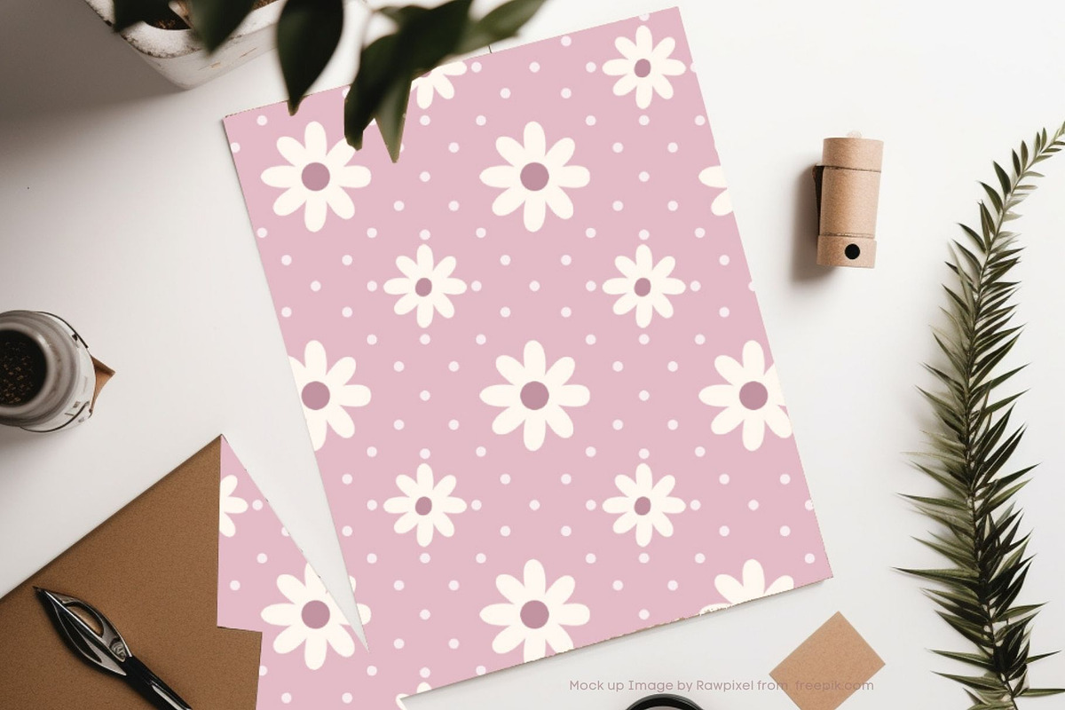 Petit Fleur Seamless Pattern, a Pattern Graphic by Papaya Croissants (Photo 7 of 8)