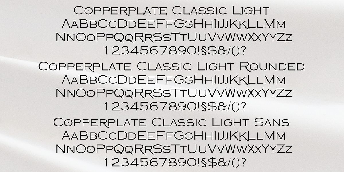 Copperplate Classic, a Sans Serif Font by Wiescher-Design (Photo 3 of 7)