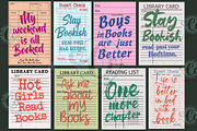 8 Retro Library Card with Book Quote, an Education Illustration by CrazyCraft (Thumbnail 1 of 4)