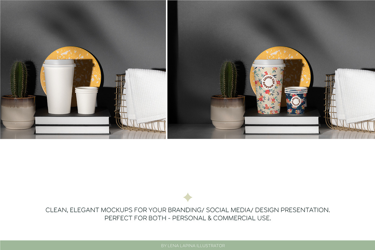PAPER COFFEE CUP MOCKUP SET, a Cups & Container Mockup by MCKP*ME (Photo 11 of 16)