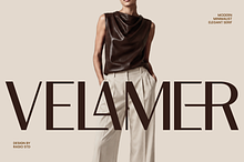 Velamer Modern Minimalist Serif Font